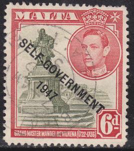 Malta 216  Antonio Manoel de Vilhena 1948