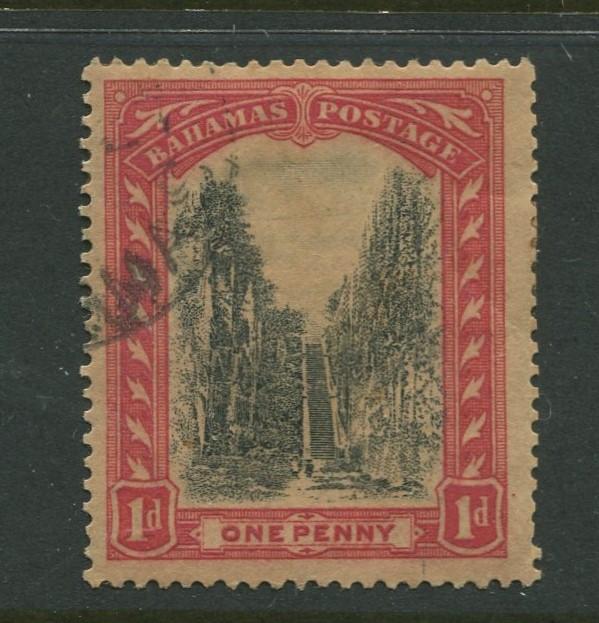 Bahamas -Scott 71 - Queens Staircase Issue -1921 - Used - Single 1p Stamp