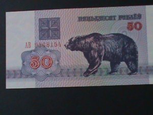 ​BELARUS-1992- NATIONAL BANK-50 RUBEL-UNCIRULATED NOTE-VF WE SHIP TO WORLDWIDE