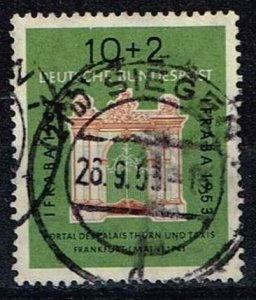 Germany 1953,Sc.#B332 used, Int. Stamp-exhibition IFRABA1953, Frankfurt a. M