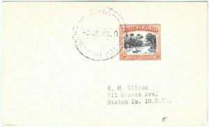 72418 - WESTERN SAMOA - POSTAL HISTORY -  CARD from APIA to USA  1948