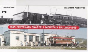 Isle of Man Centenary Snaefell Mountain Railway Stamps Booklet M. N. H. Rf 28548