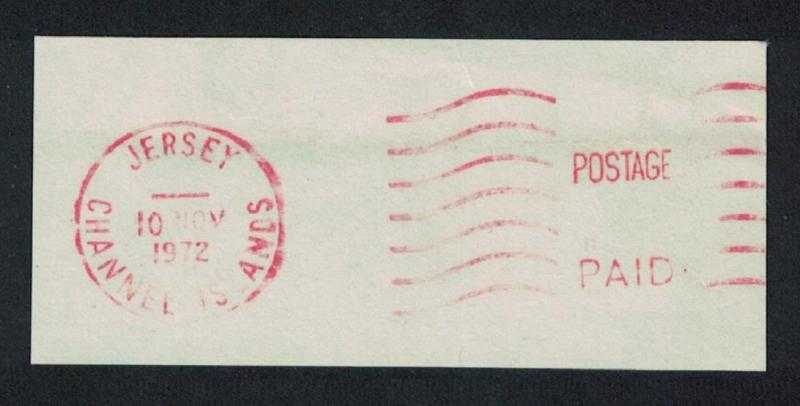 Jersey Postal Meter 'Postage Paid 10 Nov 1972'