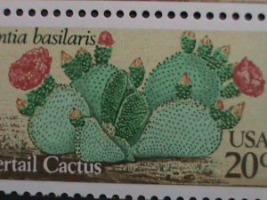 ​UNITED STATES-1981-SC#1942-5  LOVELY CACTUS -MNH BLOCK VERY FINE