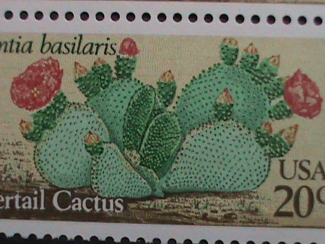 ​UNITED STATES-1981-SC#1942-5  LOVELY CACTUS -MNH BLOCK VERY FINE