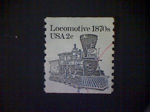 United States, Scott #1897A, used(o), 1982, Locomotive of the 1870s, 2¢, black