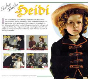 SHIRLEY TEMPLE  Heidi collection, Postage Stamps-2 SHEETS & S/S