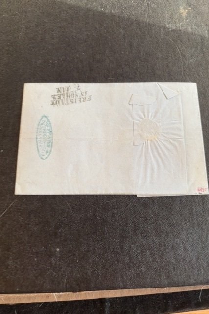 Germany Prussia Scott number 5 on cover