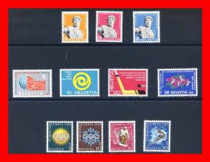 Switzerland 1944-61 #290//B173 3 diff mint sets  --  MNH