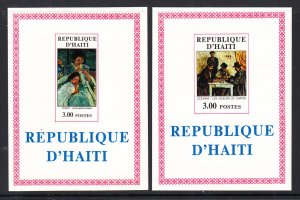 Haiti 647-648 Paintings Souvenir Sheets MNH VF