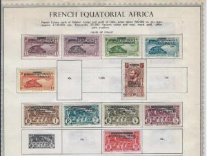 French Equatorial Africa [M/U] Mounted Album Pages [M/U]