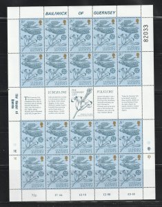 Guernsey 222-223 Sheets Set MNH Europa, 2 Scans