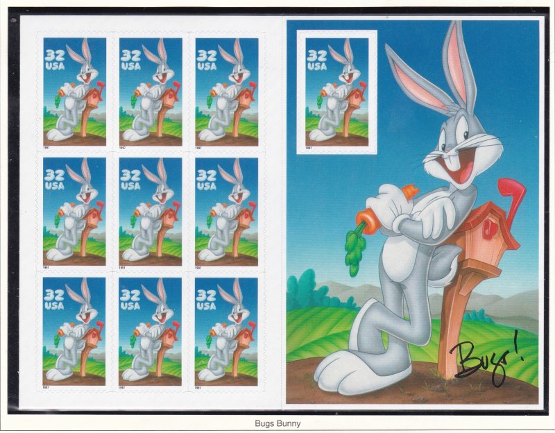 US 3137, MNH Pane of 10 - Bugs Bunny