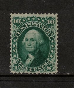 USA #62b Mint Fine - Very Fine Lightly Hinged **With Certificate** 