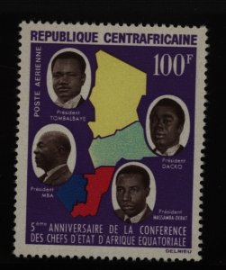 Central African Republic #C19  Single (Complete Set)