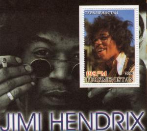 Turkmenistan 2001 JIMI HENDRIX 1  Souvenir Sheet MNH