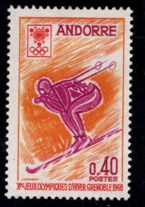 (French) Andorra Scott 186 MH* winter Olympics down hill skier