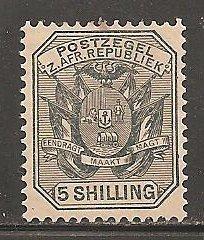 Transvaal SC 160 Mint,  Hinged