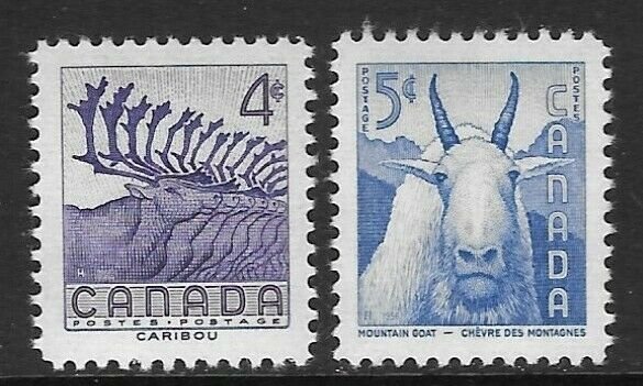 CANADA SG486/7 1956 NATIONAL WILDLIFE WEEK MNH
