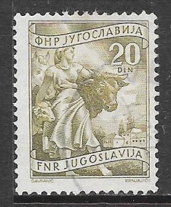 Yugoslavia 314: 20d Raising Livestock, used, F-VF