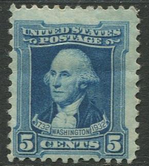 USA- Scott 710 - Washington Bicentennial - 1932 - MH - 5c Stamp