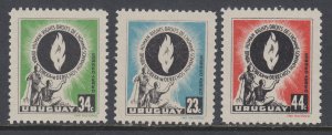 Uruguay C179-C181 MNH VF