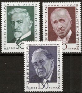 ZAYIX - 1972 Liechtenstein 509-511 MNH Pioneers of Philately 113022S51M