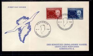 Greenland 66-67 Typed FDC
