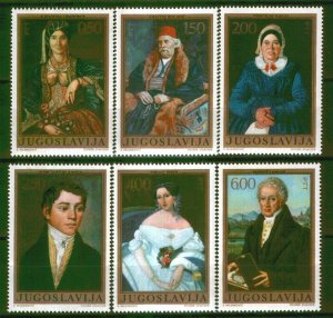 1438 - Yugoslavia 1971 - Art - Portraits - MNH Set