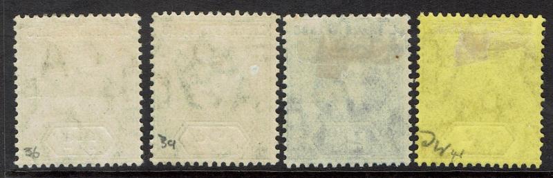 LEEWARD ISLANDS 1907 KEVII RANGE TO 3D  