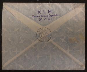 1946 The Hage Holland Airmail cover FFC To Willemstad Curacao Via New York KLM