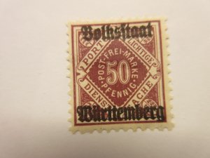 German States WURTTEMBERG Scott O52 MINT HINGED Lot11 Cat $5.50