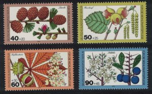 Berlin Woodland Flowers and Fruit 4v 1979 MNH SG#B582-B585 MI#607-610