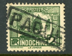 Indochina 1931 French Colony 2¢ Green Scott #47 VFU PAQUEBOAT E645 ⭐⭐⭐⭐