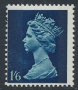 GB  1/6d  Machin 1967 SC# MH16  MNH   significant shift see  scan