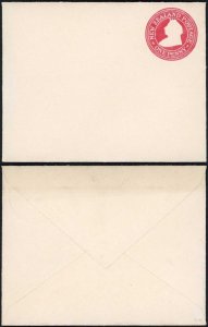 New Zealand QV 1d Stationery Envelope Very Fine Mint