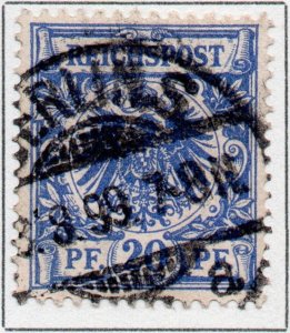 Germany Deutsche Reichspost 20pf Eagle stamp German Empire 1889 SG49
