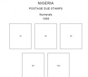 NIGERIA STAMP ALBUM PAGES 1914-2010 (99 PDF digital pages)