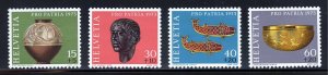 Switzerland B414-17 MNH,   Pro Patria Archaeological Treasures Set  from 1973.