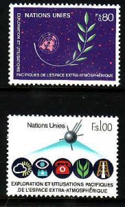 United Nations Geneva-Sc#109-10- id8-unused NH set-Space Technology-1982-