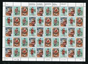 3004 - 3007 Christmas Santa Claus Sheet of 50 32¢ Stamps MNH