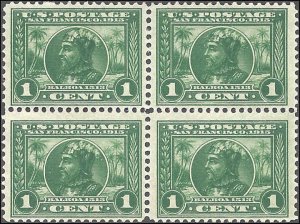 397 Mint,OG,NH... Block of 4... SCV $140.00