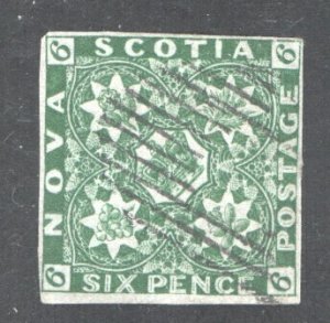 NOVA SCOTIA #5, VF, Used, Clear margins, Light Cancel, CV $2250.00  ...  4590002