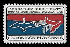 PCBstamps   US #1306 5c Migratory Bird Treaty, MNH, (10)