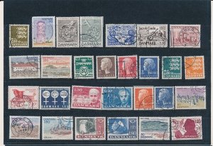 D376256 Denmark Nice selection of VFU Used stamps