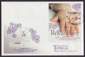 Tonga 1224 Royal Baby U/A FDC