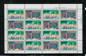 CANADA SCOTT #857-858A O CANADA SHEET OF 16 (8 PAIRS) - MINT NEVER HINGED