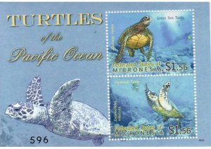 Micronesia - Turtles - 2 Stamp  S/S  - MIC0926S