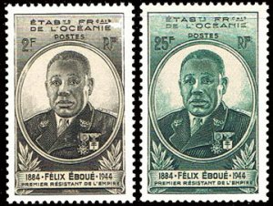 Scott #150-1 Eboue Issue MNH