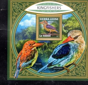 SIERRA LEONE #4615 2017 KINGFISHER MINT VF NH O.G S/S